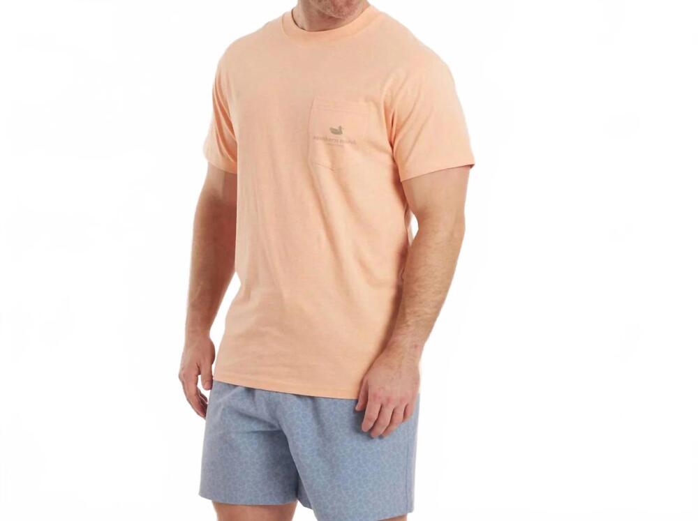 NEW SOUTHERN MARSH flying ducks tee in washed sherbet